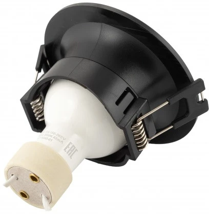 Встраиваемый точечный светильник Denkirs DK3024-BK (220V, круглые)