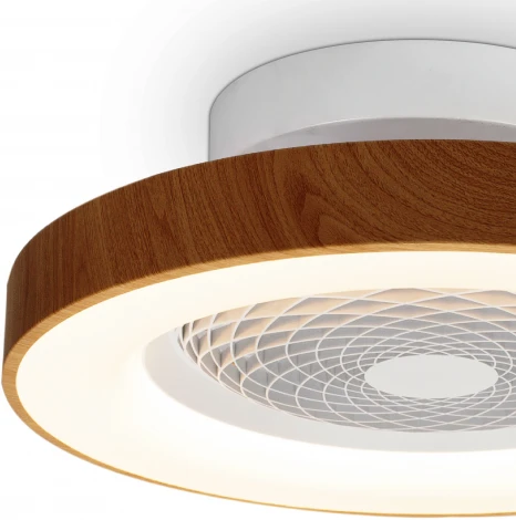 Потолочный светильник круглый светодиодный диммируемый с вентилятором с пультом управлением смартфоном регулировкой цветовой температуры Mantra Tibet 7806 (регулировка яркости, 220V, круглые)