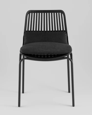Стул Louran с подушкой чёрный 2 шт. Stool Group УТ000042568