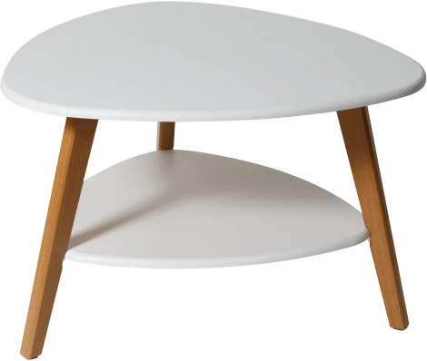 Стол журнальный Бруклин белый/дуб светлый от фабрики Mebelik