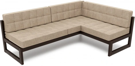 Диван Arsko угловой Сега У венге рогожка бежевая