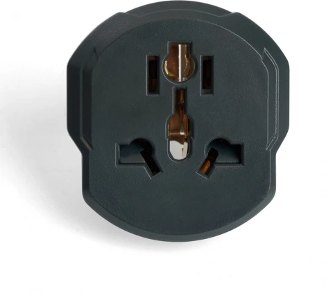 Адаптер переходник на евровилку с заземлением (белый) Stekker 49140