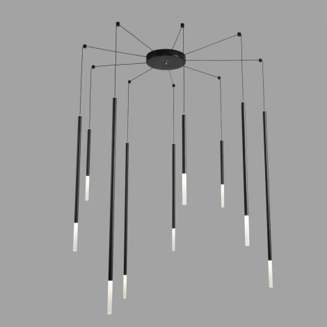 Люстра подвесная Lumion Stick 8400/27L черный/белый, металл/акрил LED 9*3W 3000K 220V