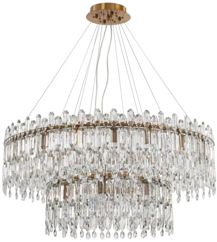 Подвесная люстра ярусная большая Legacy 2158/05/26P Stilfort (220V, хрусталь, подвески)