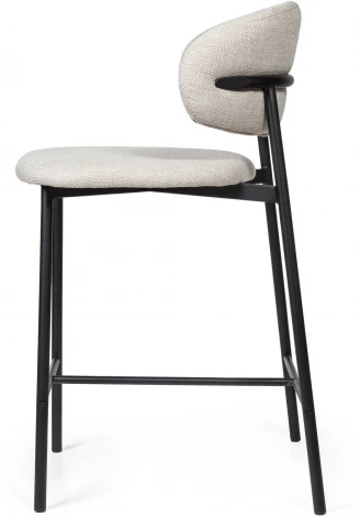 Стул полубарный Top Concept Adele, ткань, светло-серый