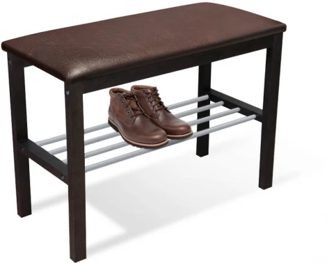 Банкетка Альберо SHT-B2 венге/коричневый/алюм.метал Sheffilton 7097127202