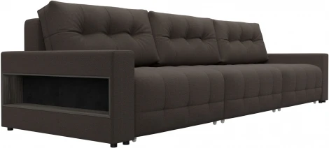 Диван прямой с полками Лига-053 НПБ Лонг Лига Диванов (Рогожка) арт.128908