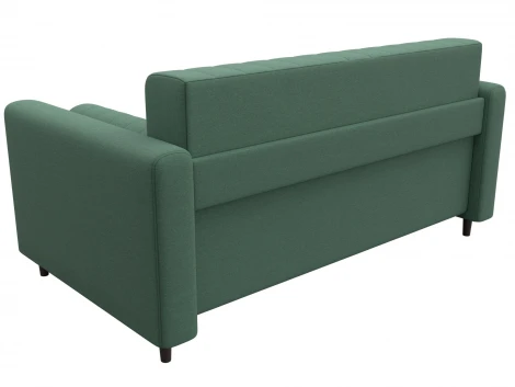 Диван прямой Лига-070 (ЛДСП,Брус,Фанера/Дерево/Рогожка/Зеленый) Лига Диванов 129649