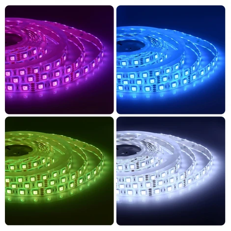 Светодиодная лента 12В СТ 14,4Вт/м SMD5050 60д/м IP65 ширина подложки 10мм, 5м RGB Apeyron 00-12