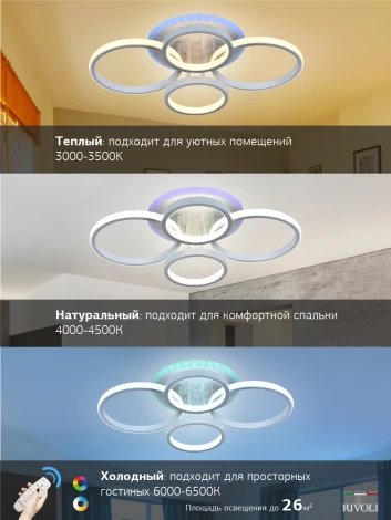 Потолочная люстра Rivoli Swanhild 6083-104