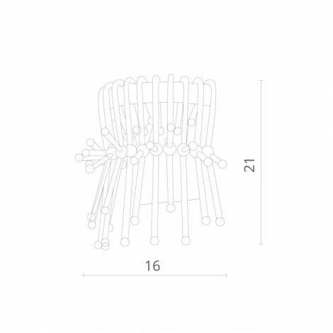 Настенный светильник Divinare Vetro 7565/02 AP-1