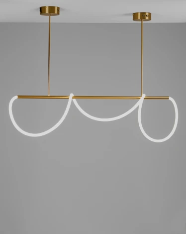 Подвесной светильник светодиодный с гибким неоном на штанге Moderli True V10688-PL (220V)