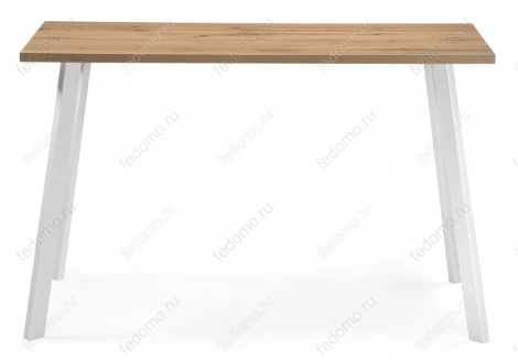Стол Notta Тринити Лофт 120 25 мм белый матовый / дуб вотан 489654