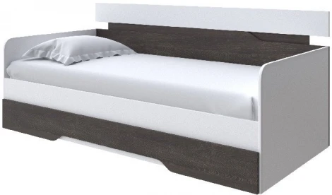Без бренда Кровать-Софа Milton (ЛДСП Белый/Дуб Кантербери) 90x200