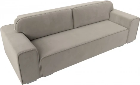 Диван прямой Лига-029 (Бежевый/Микровельвет) Лига Диванов арт.121017