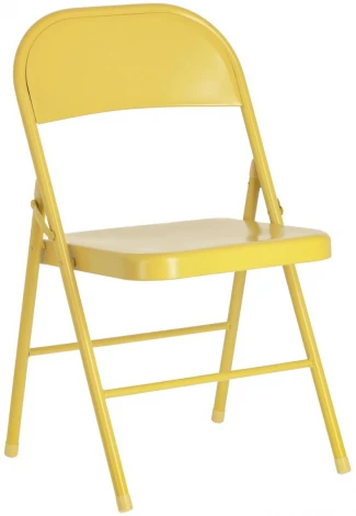 Обеденный стул La Forma (ex Julia Grup) Aidana (Горчичный/ Металл,Сталь)