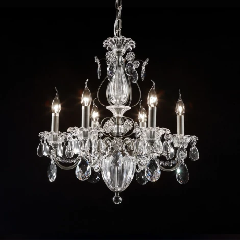 Подвесная люстра Osgona Schon 790064 (220V, хрусталь, подсвечник, свеча)