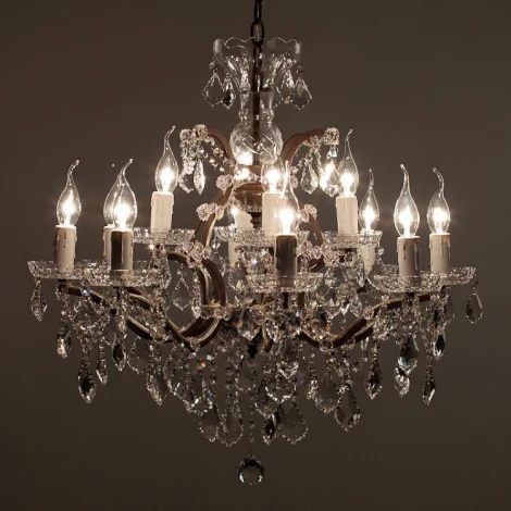 Подвесная люстра L'Arte Luce Rococo L27912.65 (220V, хрусталь, подсвечник, свеча)