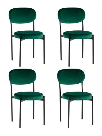 Стул Stool Group Бриф NEW велюр зелёный 4 шт УТ000037765