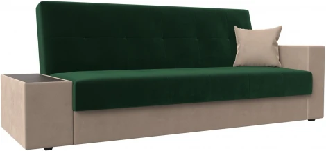 Диван-книжка Лига-020 стол слева (Зеленый,Бежевый/Велюр) Лига Диванов арт.118479L