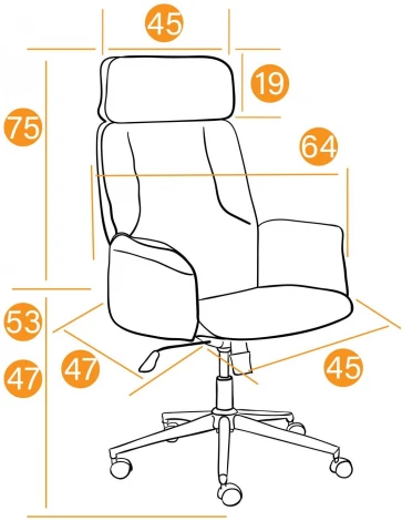 Кресло CHARM флок , серый, 29 Tetchair 13910