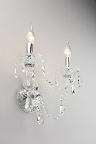 Бра Aployt Koletta APL.755.01.02 (220V, хрусталь, подвески, свеча)