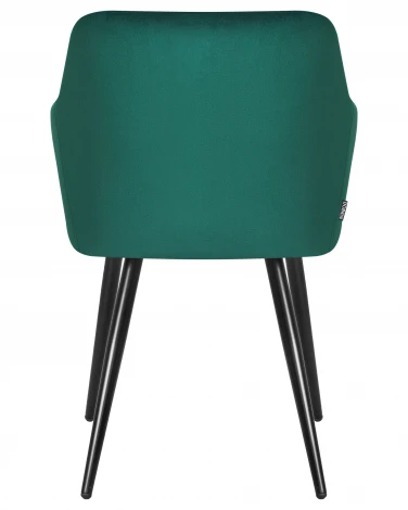 Стул обеденный ROBERT (черные матовые ножки, велюр V108-64 Зелёный)