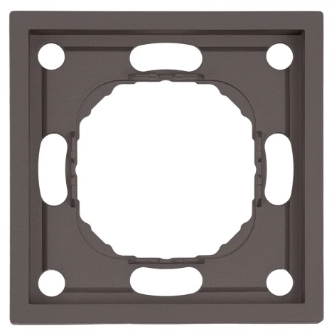 Рамка на 1 пост (антрацит, soft touch) Stekker Эмили 49936