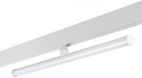 Трековый светильник низковольтный 48V 12W светодиодный диммируемый Novotech Flum 359447 белый 3000-6000K (регулировка яркости, управление смартфоном, умный дом - Алиса, Tuya Smart)