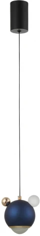 Подвесной светильник Crystal Lux AMIGO SP LED BLUE (220V, на проводе, шар)
