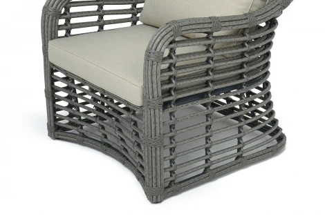 "Ницца" кресло из искусственного ротанга, цвет серый 4SIS арт.УТ-00009385