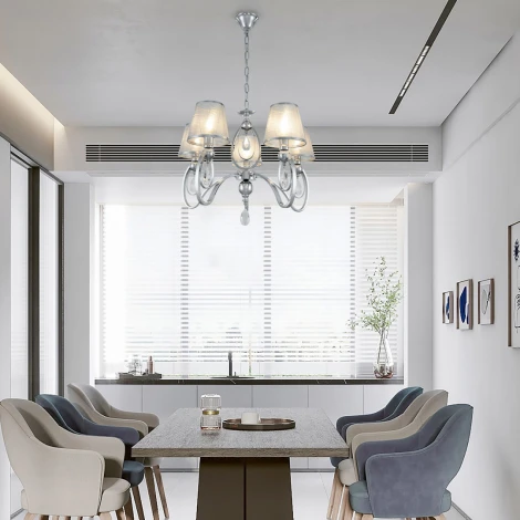 Подвесная люстра Arte Milano AM347203 347203/5 CR (220V, подвески, на цепи)