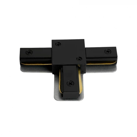 Коннектор Т-образный однофазный для шинопровода черный Feron LD1019 51896