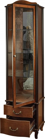 Шкаф-витрина Джульетта, орех Л Mebelik арт.008571