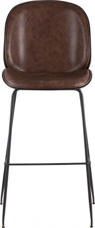 Стул барный Beetle PU со спинкой коричневый 2 шт Stool Group (арт.УТ000038311)