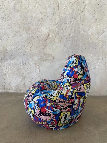 Кресло Мешок Груша Синий,Красный (L, Классический) Велюр арт.5037011