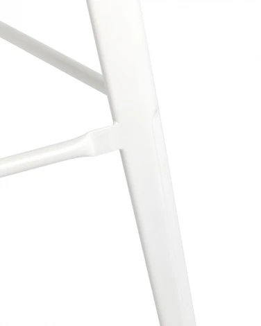 Барный стул Tolix Wood Белый матовый