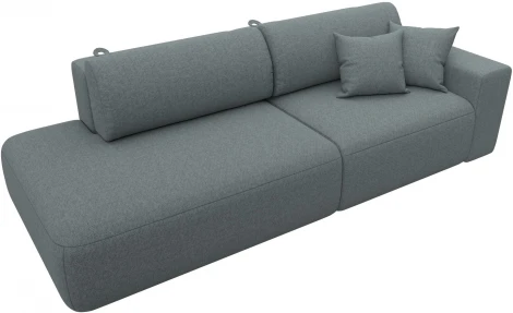 Диван прямой Лига-036 НПБ Модерн подлокотник справа Лига Диванов (Рогожка) арт.124221