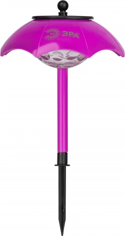 Грунтовый светильник светодиодный на солнечных батареях ЭРА ERASF22-53 (зонтик, IP44)