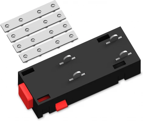 Коннектор прямой для магнитного шинопровода в натяжной потолок Ambrella TRACK SYSTEM GL1108 (220V)