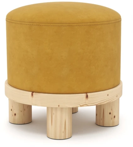 Пуф Arsko Сканди 1 горчичный велюр
