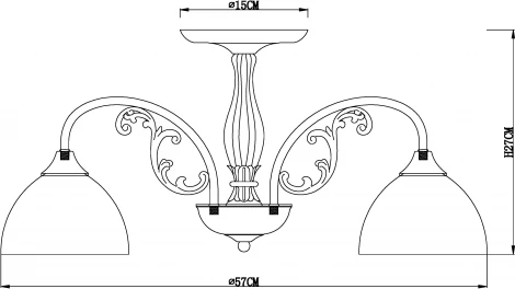 Потолочная люстра Arte Lamp Spica A3037PL-5AB