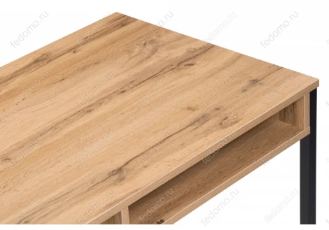 Письменный стол Notta Леон Лофт черный матовый / дуб вотан 489683