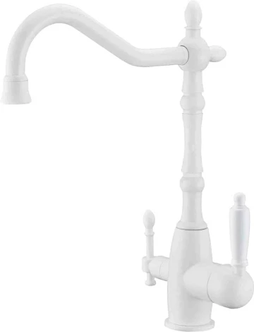 Смеситель Zorg Sanitary ZR 312 YF-33-white для кухонной мойки