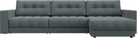 Диван угловой с декором Лига-049 НПБ Лонг Лига Диванов (Рогожка) арт.128291