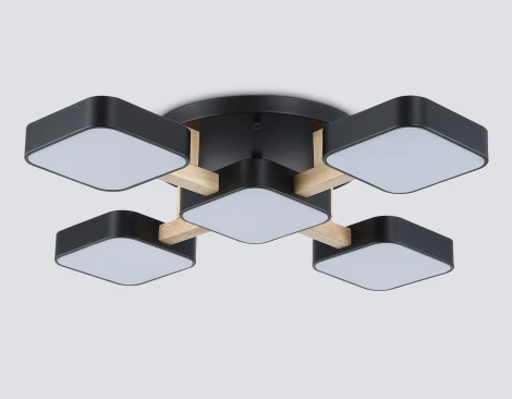 Потолочная люстра светодиодная на штанге с регулировкой цветовой температуры Ambrella COMFORT FL4883 (220V)