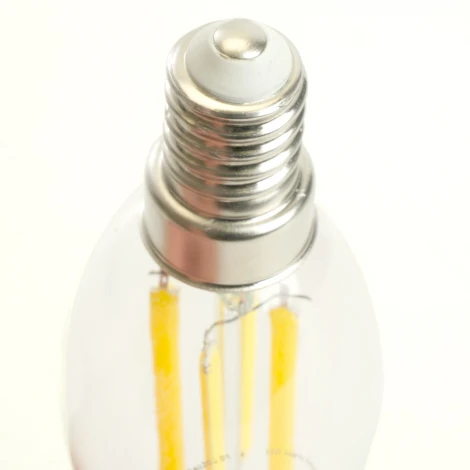 Лампа светодиодная филамент C35T свеча на ветру 8W 175-265V E14 2700К Feron LB-1218 51265