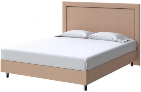 PROxSON Кровать London Boxspring Standart (Ткань: Рогожка Savana Camel (бежевый)) 160x200