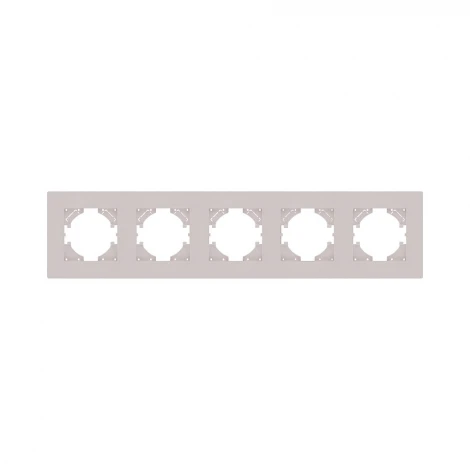 Рамка 5-постовая кашемир матовый Kollinger Aspekt AT5CM