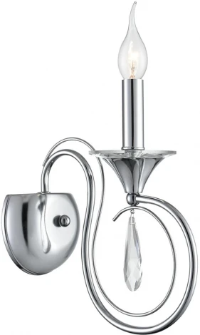 Бра Lumion Laoka 8032/1W металл/хрусталь, хром/прозрачный E14 1*40W 220V (подвески, подсвечник, свеча)